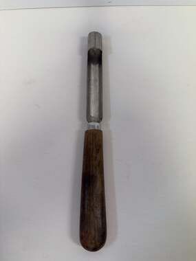 Vintage French‎ Inox Stainless Steel Butter Curler with Wood Handle